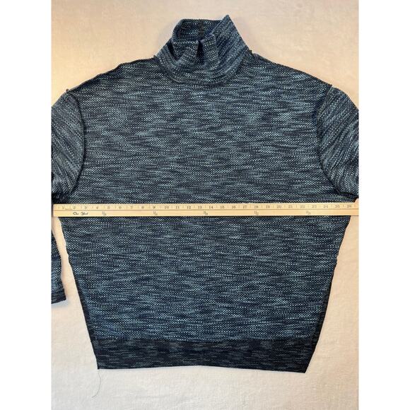 We the Free People Navy Blue Mock Cowl Neck Pullover Top Sweater Sweatshirt L - Picture 12 of 12